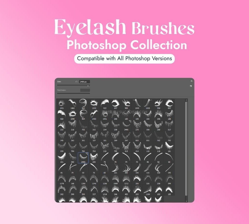 100+Photoshop睫毛笔刷
